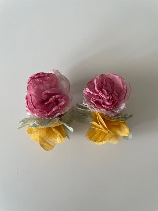 Boucle d'oreille Rose