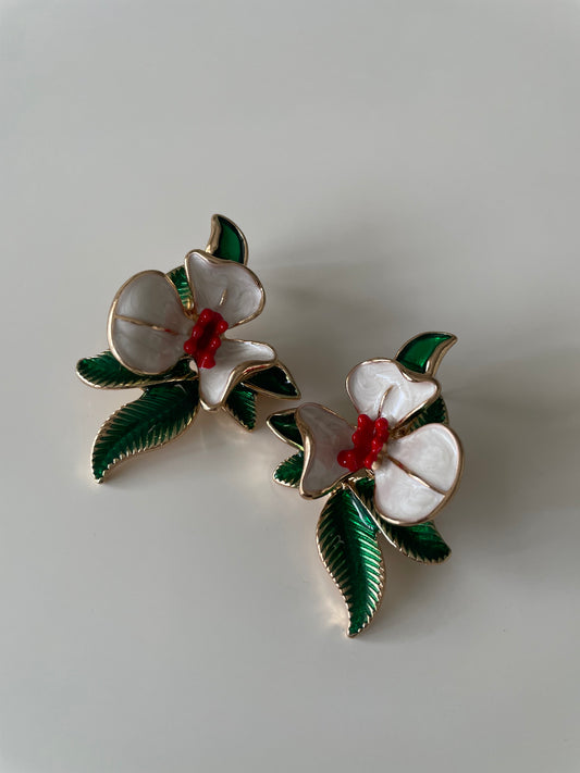 Boucle d'oreille Flore